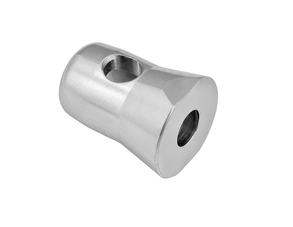 Conector medio cono 600 macho agujero + Tornillo