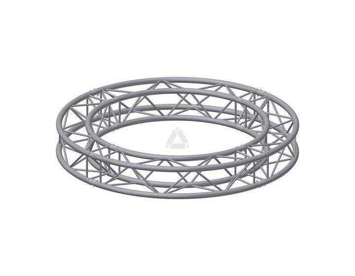 Circulo H30V Radio=300 - 8 partes con conectores 